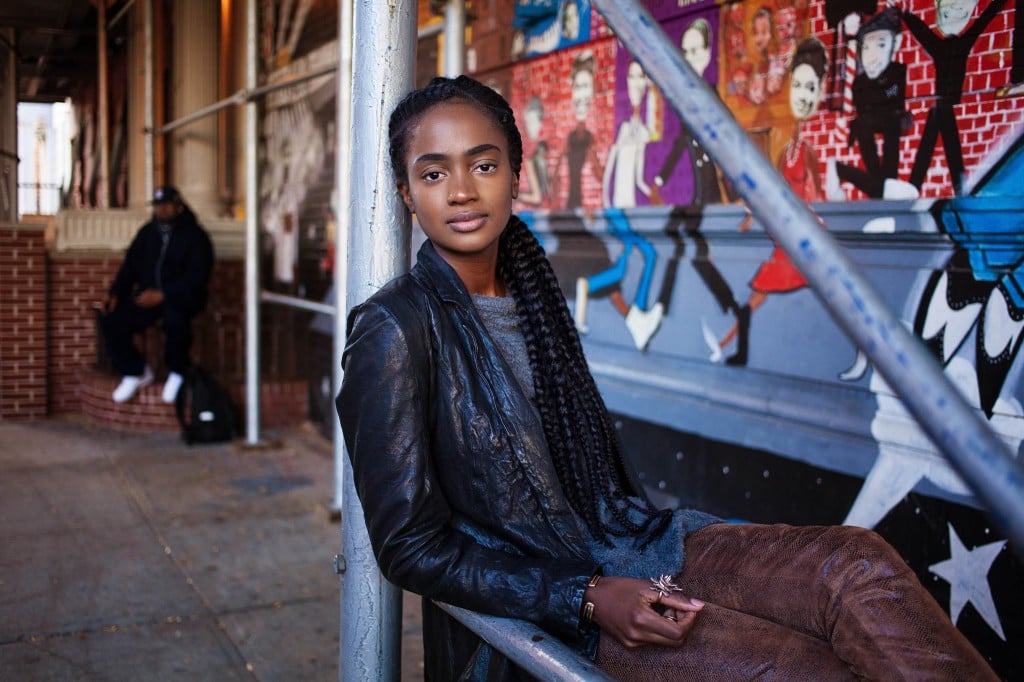 Jeune femme à New York