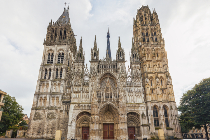 Façade e la Cathédrale de Rouen, Normandie