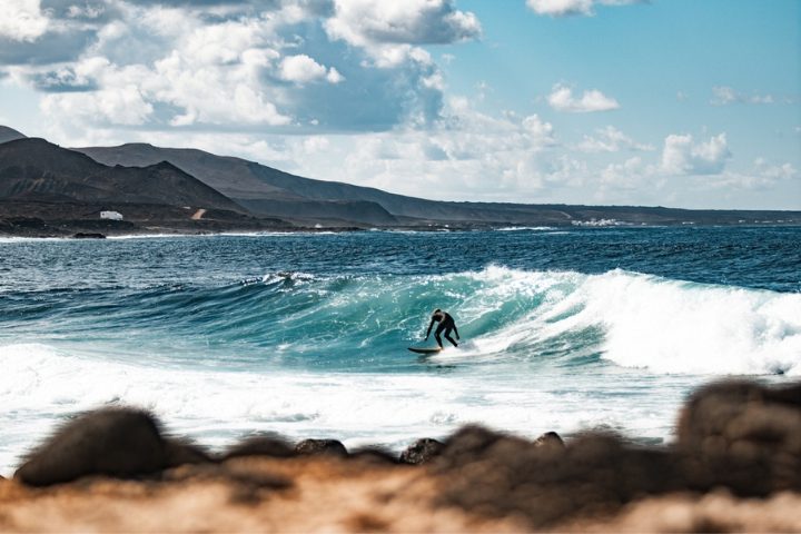 surfeur à Lanzarote